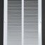 Rejilla ventilación pared techo 12x24 acero estampado blanco