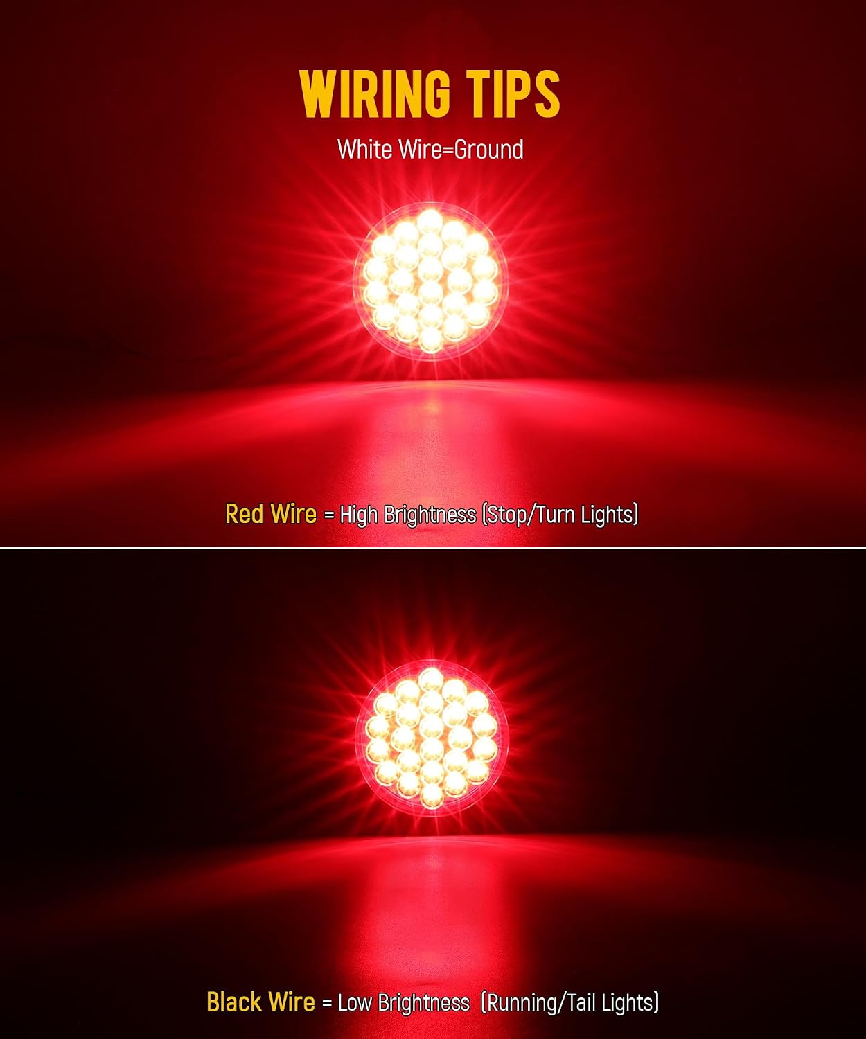 Kit luces traseras LED 12 pzas redondas remolque rojo
