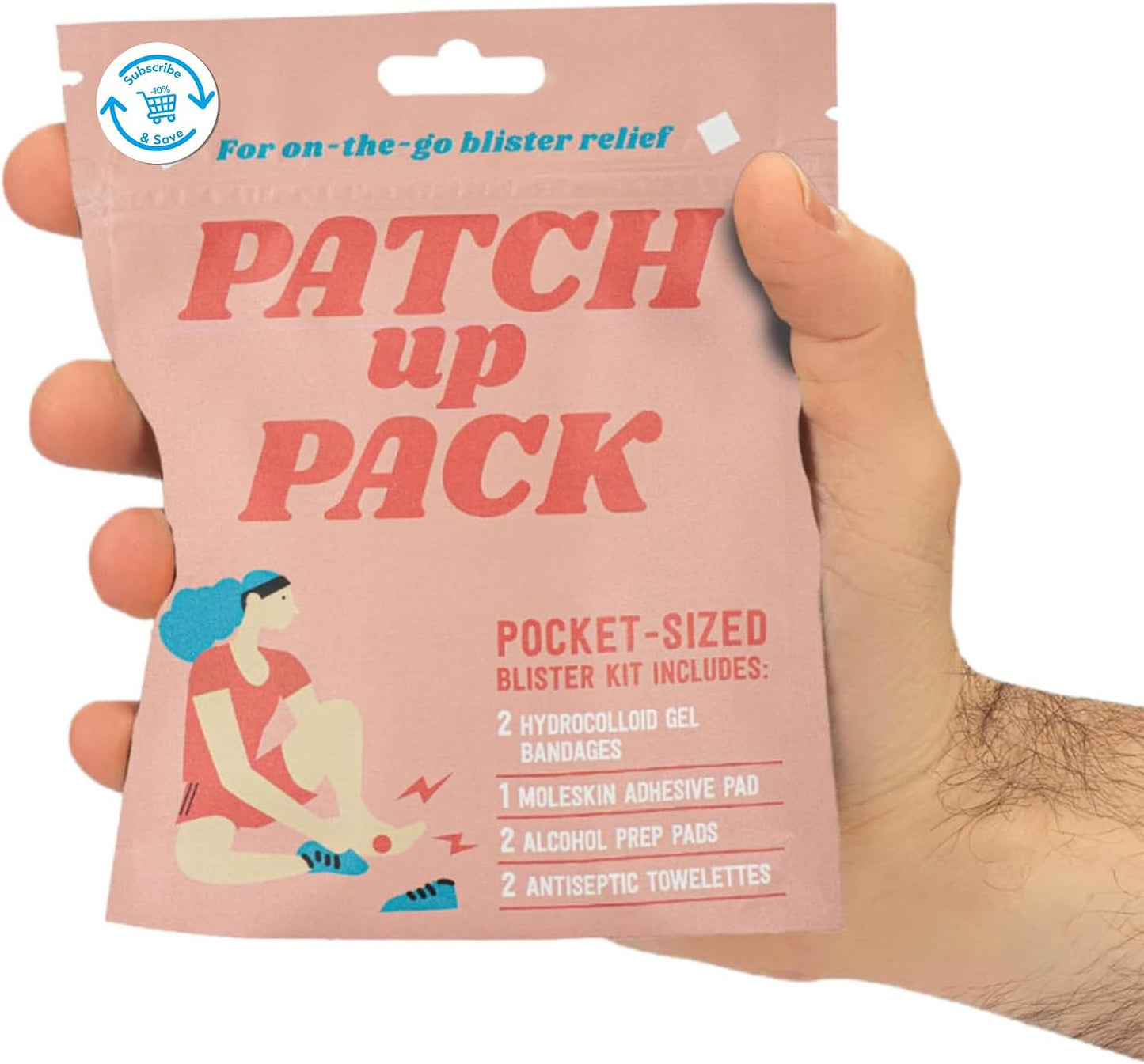 Kit parches ampolla portátil para correr acampar