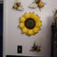 Arte de pared decorativo de flores metal