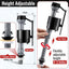 Kit reparación inodoro 2pulg válvula ajustable mango metal