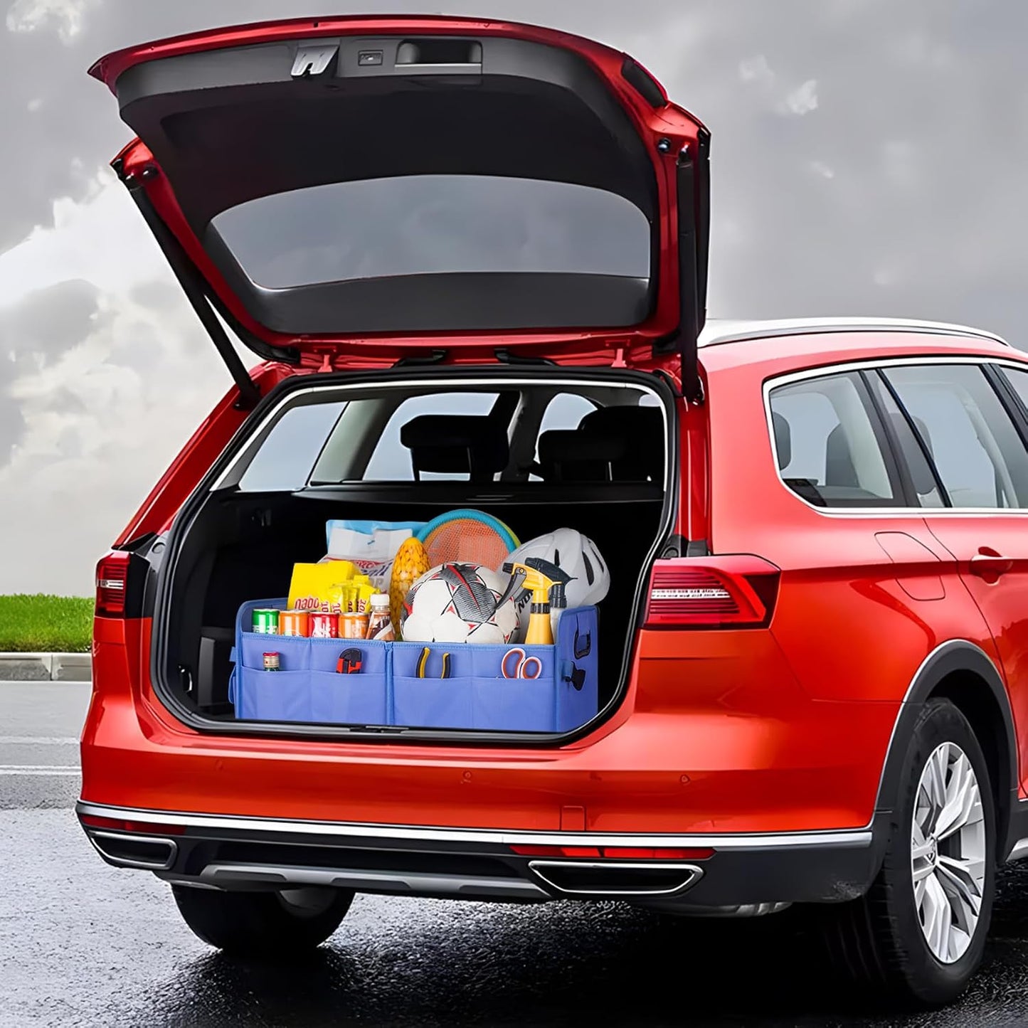 Organiz. maletero SUV y sedán 75l impermeable plegable