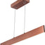 Colgante lineal bronce anodizado 32" LED cocina comedor