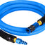 Manguera aire goma 3/8pulg 6ft acoplador aluminio 300PSI azul