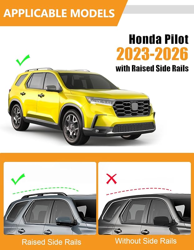 Barras techo candado 300lb comp Honda Pilot 23-26