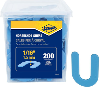 Espaciadores cuña herradura 1/16pulg para mármol 200pzas