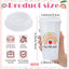 24 Pzas Tazas Café 16oz con Tapa Blanco Arcoíris