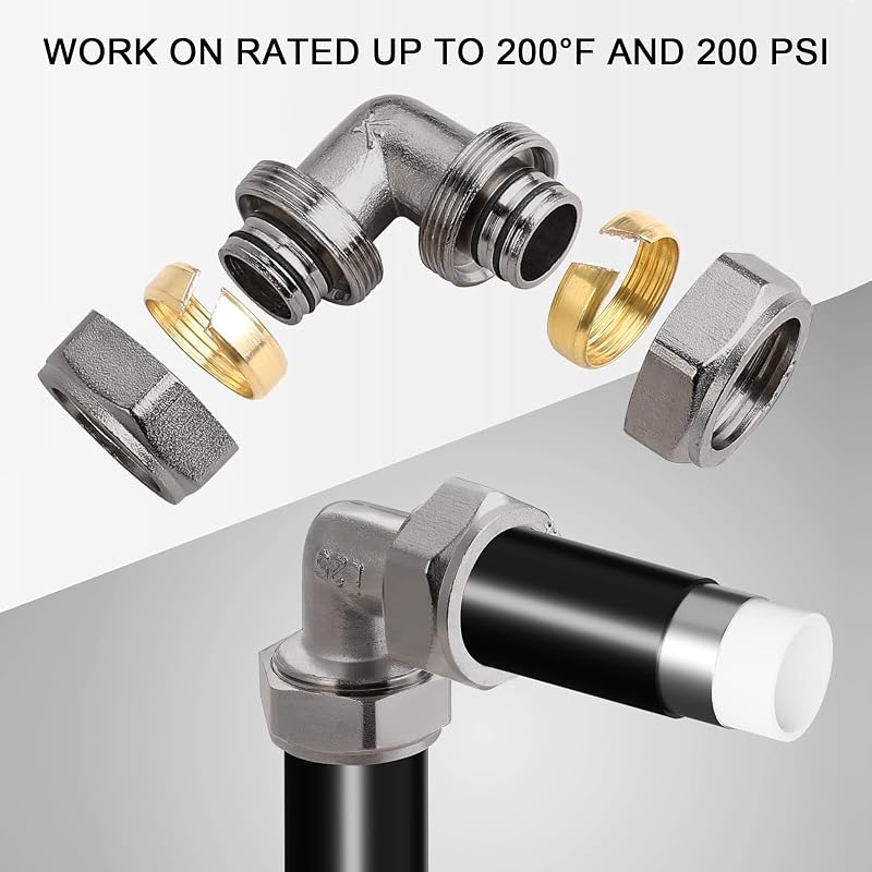 Kit accesorios aire compresor 3/4" 3 en T y 6 codo