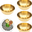 4 Pzas Cuencos Acero Inox 3.2pulg Dorado Para Salsas