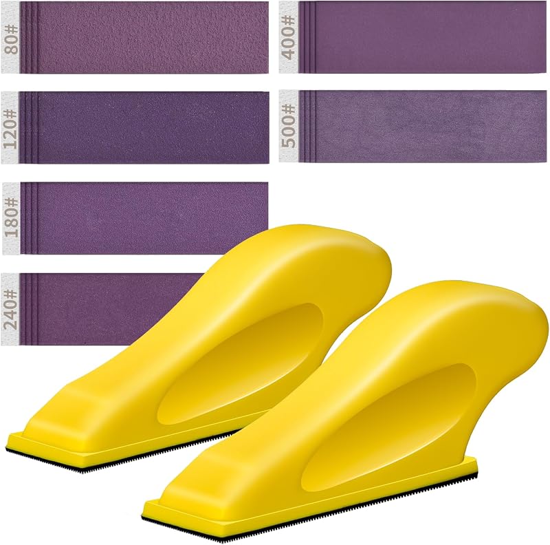 Lijadora dedo 2 pack con 30 hojas papel lija 80-600