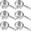 6 Tazas Medidoras Acero Inox 4.2oz Cucharas Sensación Mano