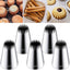 5 Puntas Acero Inox para Churros 9ft Glaseado Pastelería