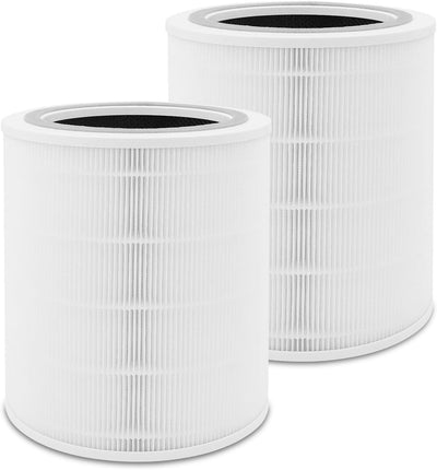 2 Filtros Repuesto Core 400S 3en1 Carbón Activado Blanco