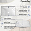 Fregadero baño inferior 18x13" blanco moderno