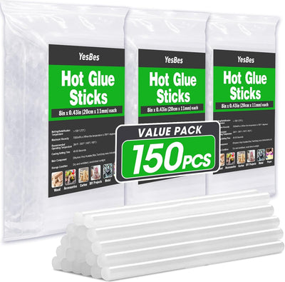 150 Barras Pegamento Caliente 8pulg x 0.43pulg