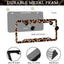 Marco placa matrícula leopardo acero inox impermeable