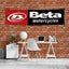 Bandera betas motocicleta 2x8ft para tienda garaje