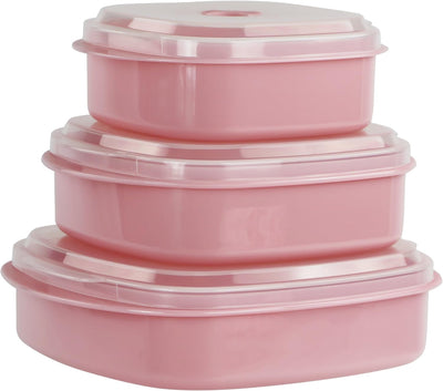 Recipientes anidables microondas set 3 herméticos sin BPA