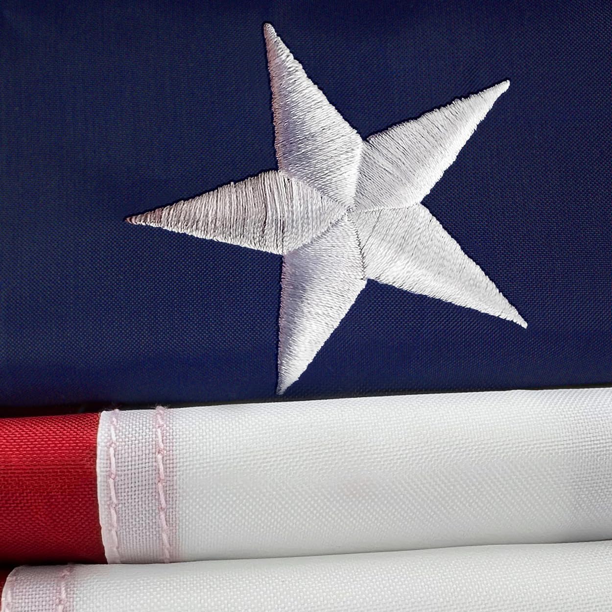 Bandera EE.UU. 3x5 resistente estrellas bordadas