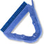 Cepillo plástico lechada triángulo con raspador 9x7x7" azul