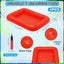 4 Pzas Barra Inflable con Bomba 28x22pulg Rojo