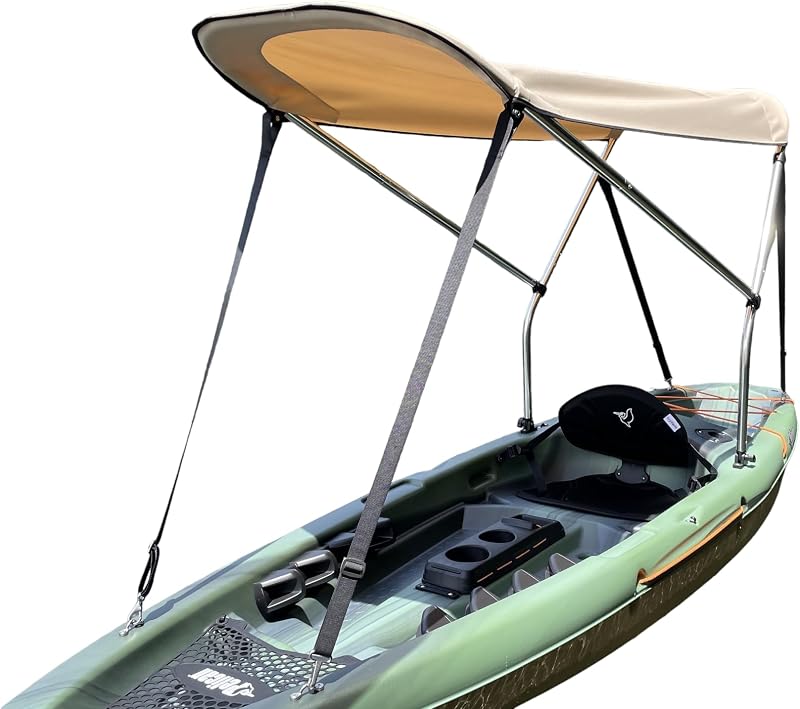 Toldo Bimini para kayak bloquea UV calor y lluvia
