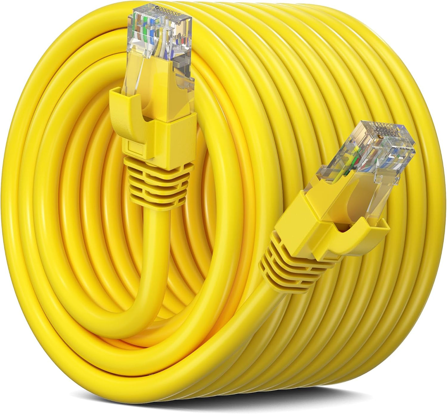 Cable Ethernet Cat6 UTP 100pies Amarillo