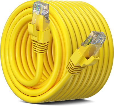 Cable Ethernet Cat6 UTP 100pies Amarillo