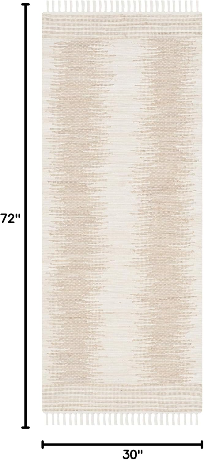 Alfombra algodón tejida a mano Montauk Beige