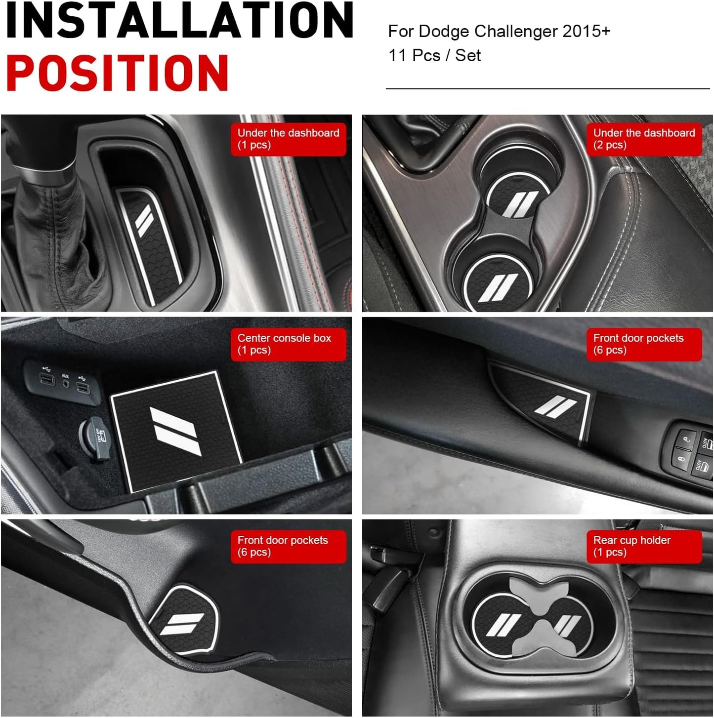 Set 11 Pzas Accesorios Dodge Challenger 15-24