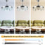 Ventilador techo retráctil 42pulg luces LED control remoto