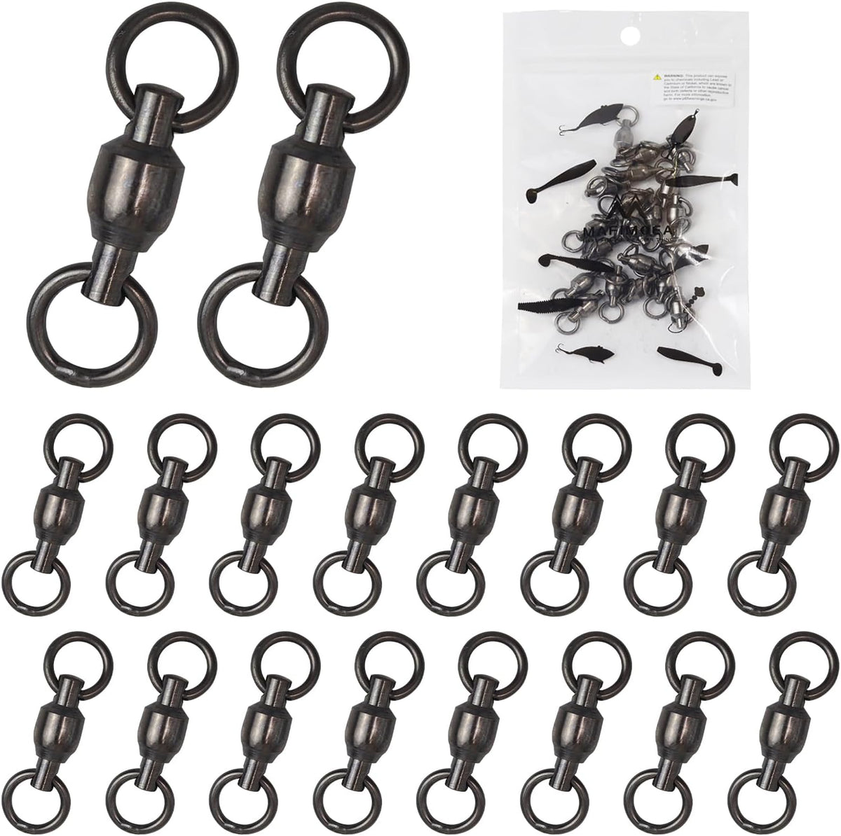 15-25 Pzas Rodamientos Bola Pesca Acero Inox Giratorios