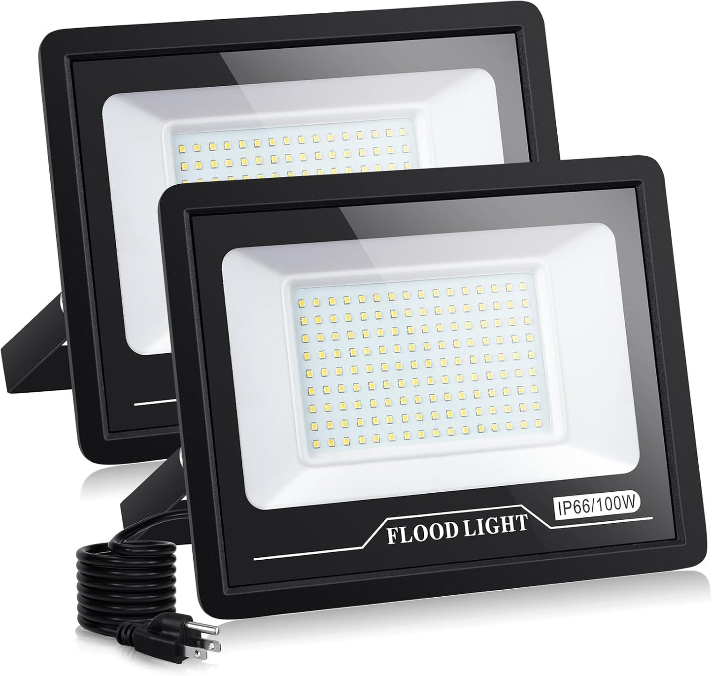 Luz led exterior 100W 10000LM IP66 blanco dia 2en1