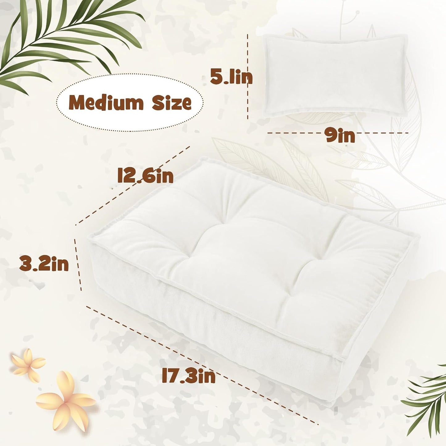 Almohada colchón mediano para fotos de bebé