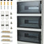 Caja distribución impermeable IP66 material PC riel DIN cobre H54