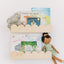 Estantes flotantes para libros Montessori de madera set 2