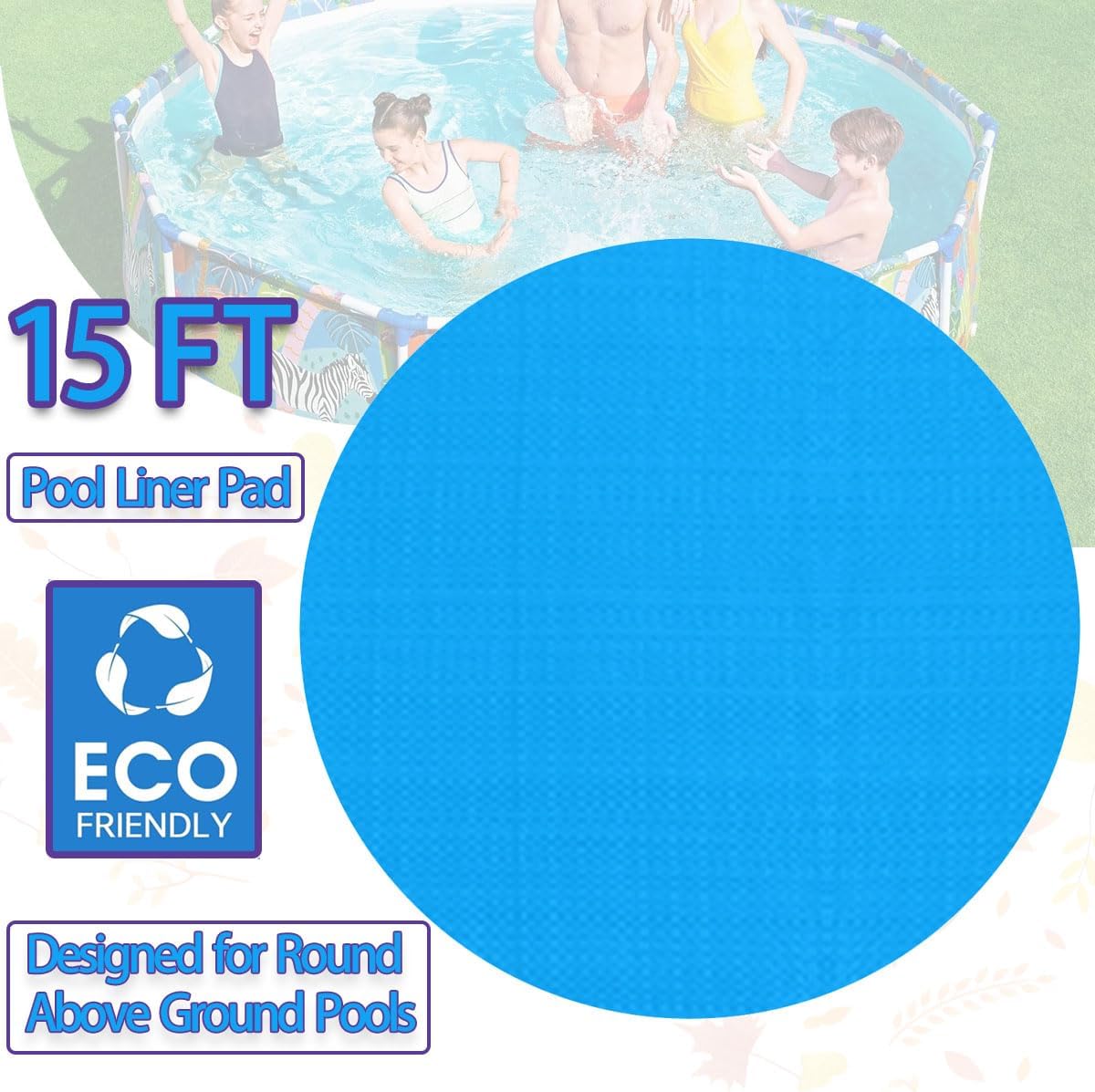 Almohadilla piscina sobre suelo 15ft antipinchazos