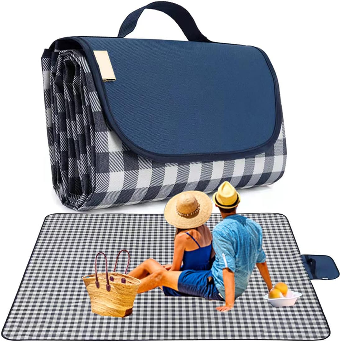 Manta picnic 80x60pulg impermeable plegable camping
