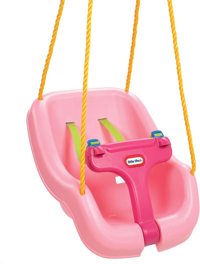 Columpio rosa 2en1 para bebés 9m-4a 16x16.3x17pulg