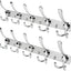 Gancho pared 15uds acero inox para abrigo bata