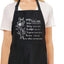 Delantal Chef Negro Ajustable con Bolsillos