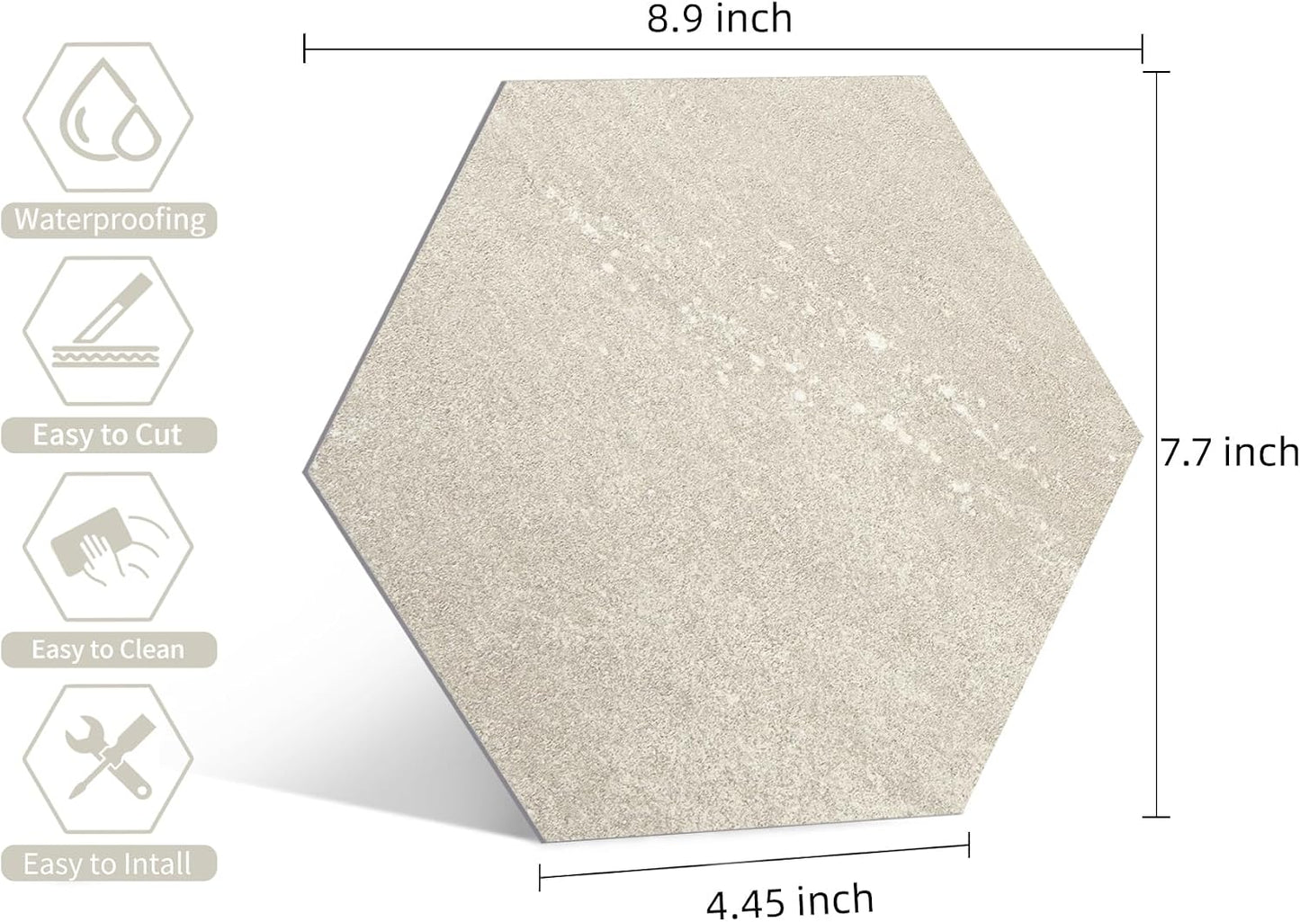 Azulejos hexagonales autoadhesivos para cocina baño sala