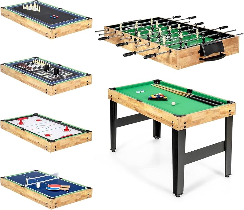 Mesa set 10 en 1 con futbolín, billar, ping pong y más