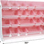 Organiz. juguetes 20 contenedores color blanco y rosa