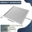 Rejilla drenaje acero galvanizado 24x24pulg cuadrada