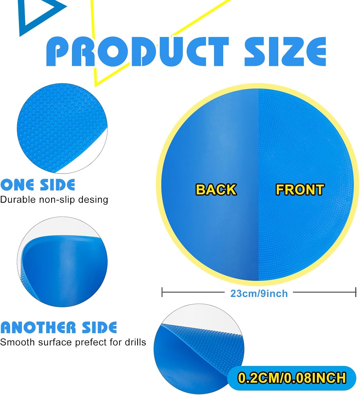Conos 9" para entrenamiento deportivo antiderrap