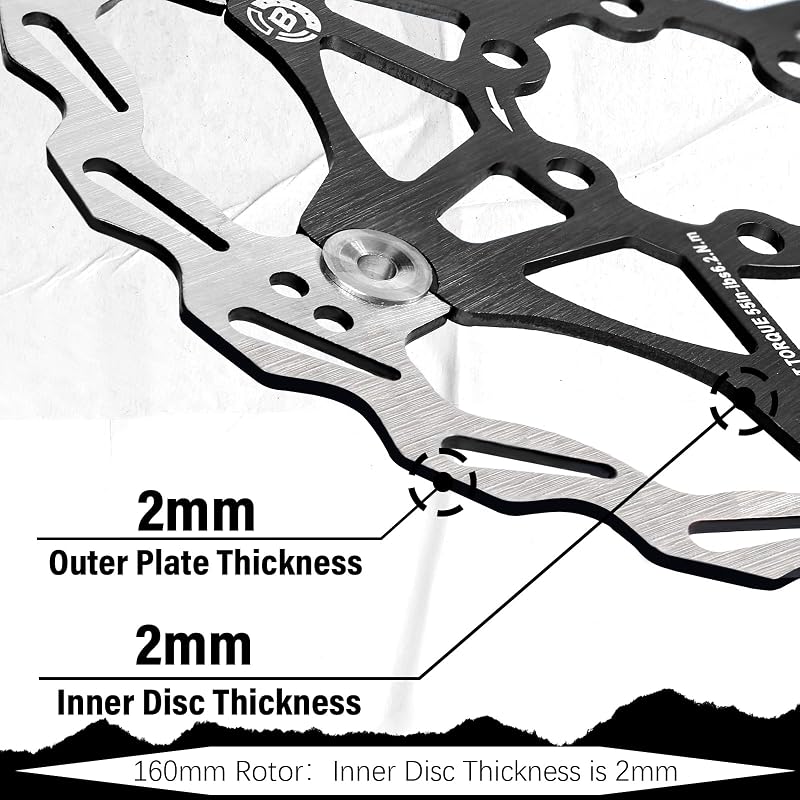 Rotor freno disco flotante acero inox MTB