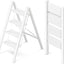 Escalera plegable aluminio 4 escalones blanco crema 330lb