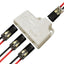 Conectores enchufe doble 4 Pzas divisor 1-3 impermeable 2 pines LED