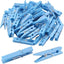 50 Clips Plástico para Papel Ropa Oficina Hogar Arte Azul